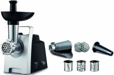 М'ясорубка Tefal HV1 7in1, 1400Вт, 1.7кг/хв, 2 решітки, насадка для ковбас, томатів, 3 терки, пластик, чорний