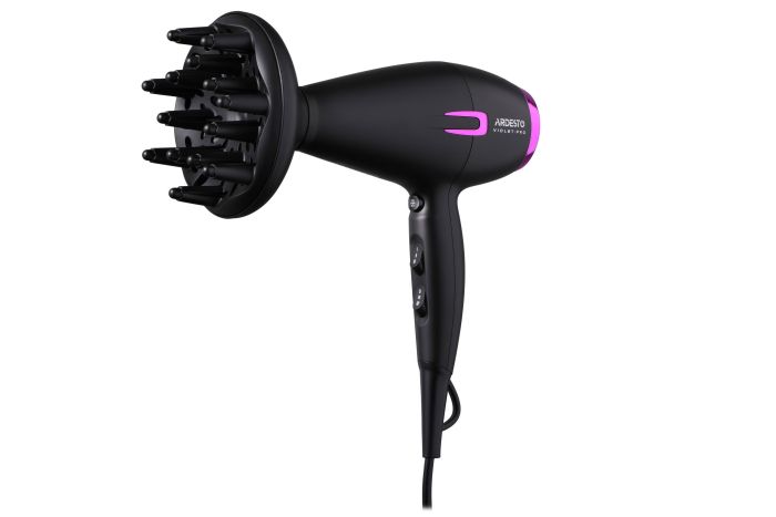 Фен Ardesto Violet PRO  ,1750-2100Вт, 2 швидкості, 3темп.режими,дифузор, чорний ARDESTO HD-Y221PRO