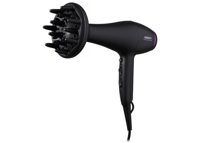 Фен Ardesto Violet PRO  , 1850-2200Вт, 2 скорости,  3 темп.режима, диффузор, черный ARDESTO HD-Y222PRO