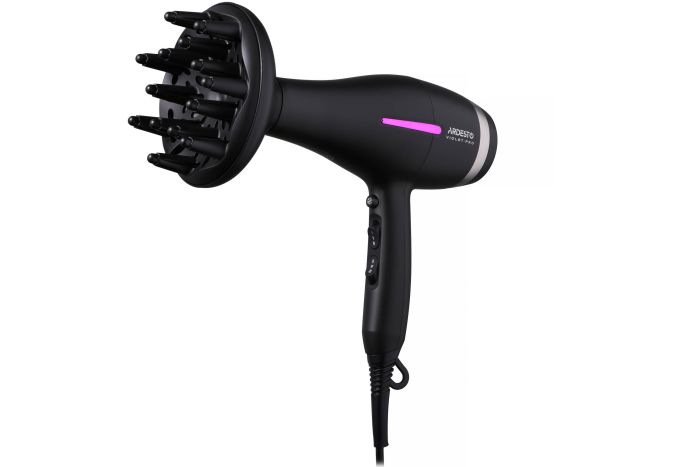 Фен Ardesto Violet PRO , 1850-2200Вт, 2 швидкості , 3темп.режими, дифузор, чорний ARDESTO HD-Y223PRO