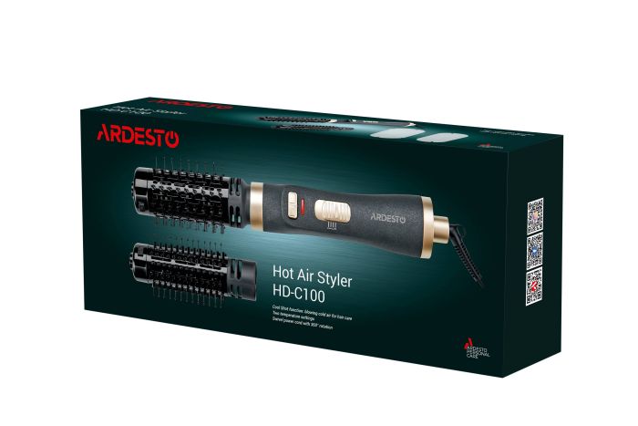 Фен-щетка Ardesto Gemini, 1000Вт, режимов-2, черный