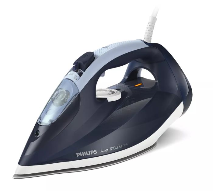 Утюг Philips 7000 Series, 2800Вт, 300мл, паровой удар -250гр, постоянный пар - 50гр, нерж. сталь, темно синий