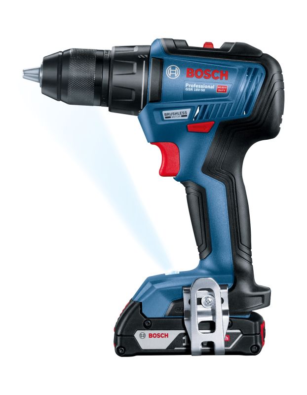 Шурупокрут-дриль акумуляторний Bosch Professional GSR 18 V-50 18В 2x2А·год 50Нм460·1800об/хв 1кг