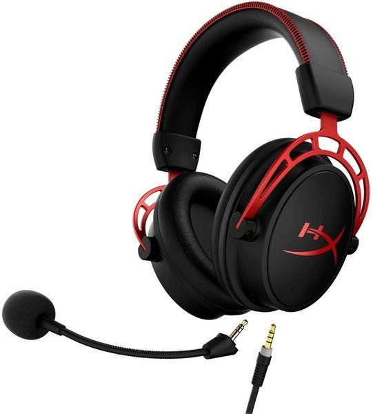 Гарнітура ігрова HyperX Cloud Alpha WL/USB-A, чорно-червоний