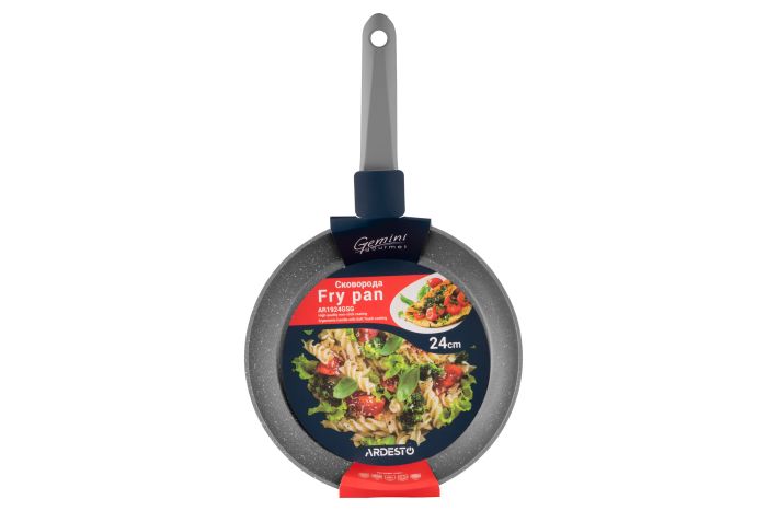 Сковорода Ardesto Gemini Gourmet Vasto, 24см, алюміній, сірий