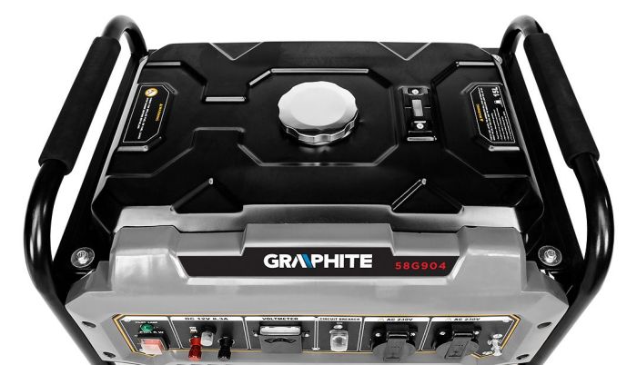 Генератор бензиновый GRAPHITE 230В (1 фаза), 2/2.2кВт, ручной старт, AVR, 40кг