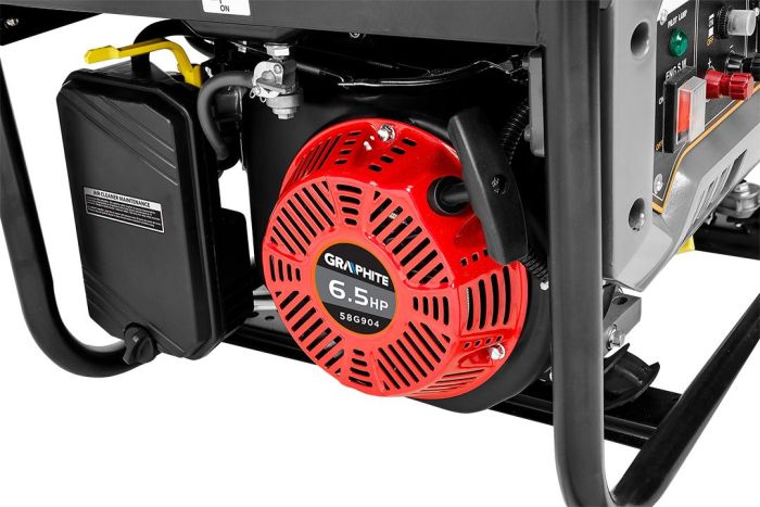Генератор бензиновий GRAPHITE 230В (1 фаза), 2/2.2кВт, ручний стартер, AVR, 40кг