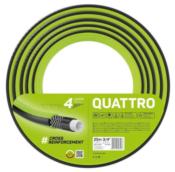 Шланг садовий Cellfast QUATTRO 3/4' 25м 4 шари до 20бар -10…+50°C