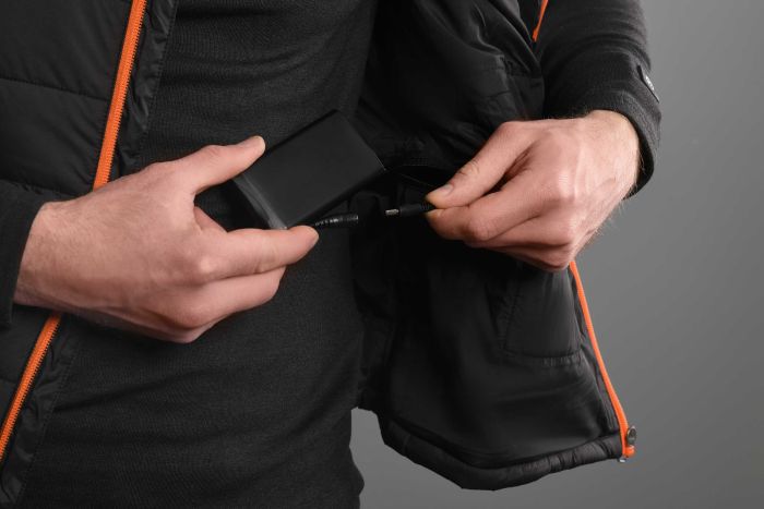 Жилет с подогревом 2E Heat Power Plus Black с капюшоном, размер S