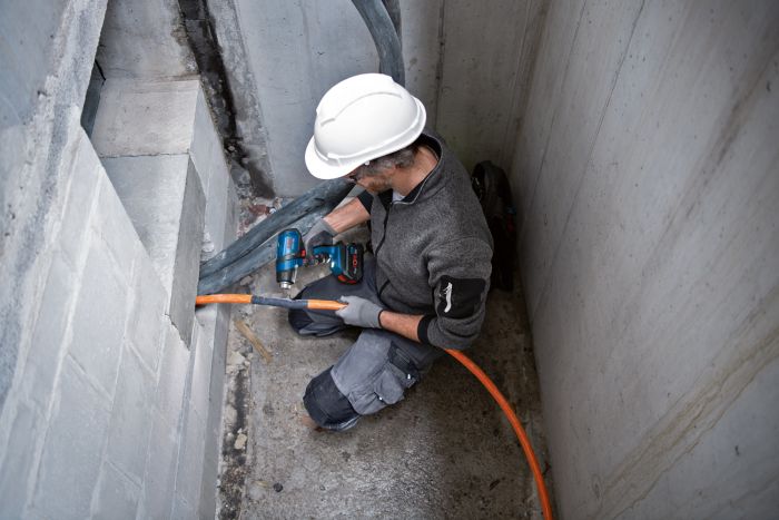 Фен строительный аккумуляторный Bosch GHG 18V-50 PROFESSIONAL, 18В, 300/500 °C, 175 л/мин, 0.59кг, без АКБ та ЗП