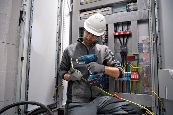 Фен строительный аккумуляторный Bosch GHG 18V-50 PROFESSIONAL, 18В, 300/500 °C, 175 л/мин, 0.59кг, без АКБ та ЗП