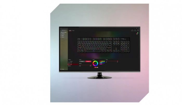 Клавіатура механічна HyperX Alloy Origins PBT 104key, Red, USB-A, EN/UA, RGB, чорний