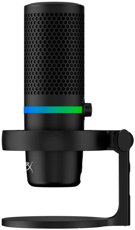 Микрофон геймерский HyperX DuoCast, Omni/Bi, USB-A, 2м, NGenuity, RGB, черный