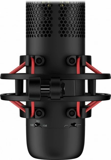 Мікрофон геймінговий HyperX ProCast, Bi, 3-pin XLR, no cable, з поп-фільтром, чорний