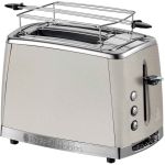 Тостер  Russell Hobbs Luna Stone 2 Slice, 1550Вт, нержавіюча сталь+ пластик, підігрів, розморожування, бежевий