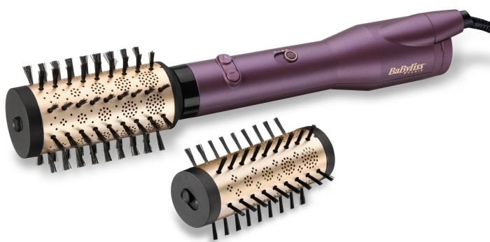 Фен-щітка Babyliss, 650Вт, 2 режими, іоніз-я, хол. обдув, оберт. насадок, кераміка, фіолетовий