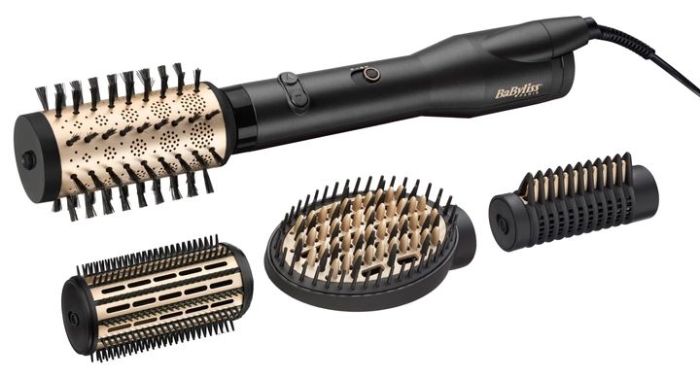 Фен-щітка Babyliss, 650Вт, 2 режими, хол. обдув, кераміка, чорний