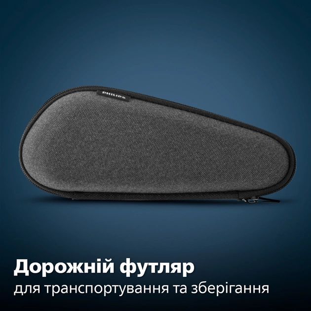 Бритва електр. Philips Series 5000 роторная, 9Вт,  бритв.головок-3, Li-Ion, сух.+влажн., триммер, черно-зеленый