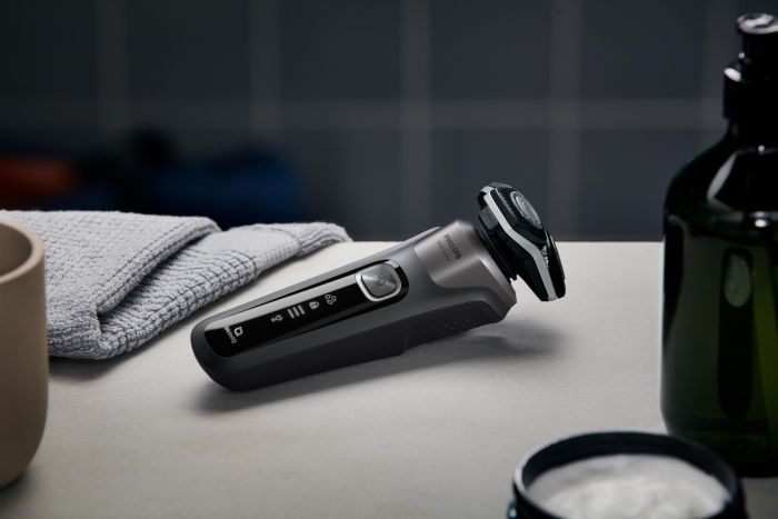 Бритва електр. Philips Series 5000 роторная, 9Вт,  бритв.головок-3, Li-Ion, сух.+влажн., триммер, чехол, серый