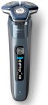 Бритва електр. Philips роторна Series 7000, 9Вт,  бритв.головок-3, Li-Ion, сух.+волог., тример, чохол, Bt., сіро-синій