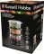Пароварка Russell Hobbs Kitchen Collection 400Вт, чаша-2.3/3.3л, резервуар для воды -0.5л, механическое управл., 3 яруса, пластик, черный