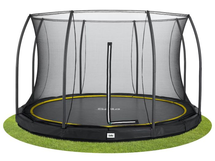 Батут Salta Comfort Edition Ground круглий, 427см, чорний