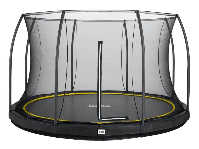 Батут Salta Comfort Edition Ground круглий, 427см, чорний