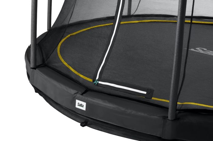 Батут Salta Comfort Edition Ground круглий, 427см, чорний