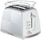 Тостер Russell Hobbs GrooWe 2 Slice 850Вт, підігрів, розморож., пластик, білий