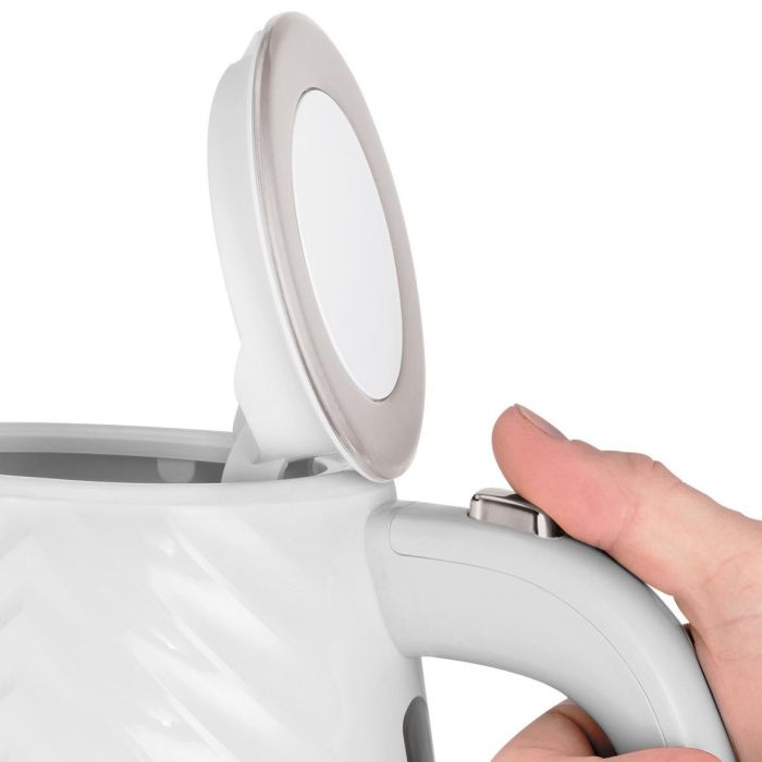 Электрочайник Russell Hobbs Groove White 1.7л, Strix, пластик, белый