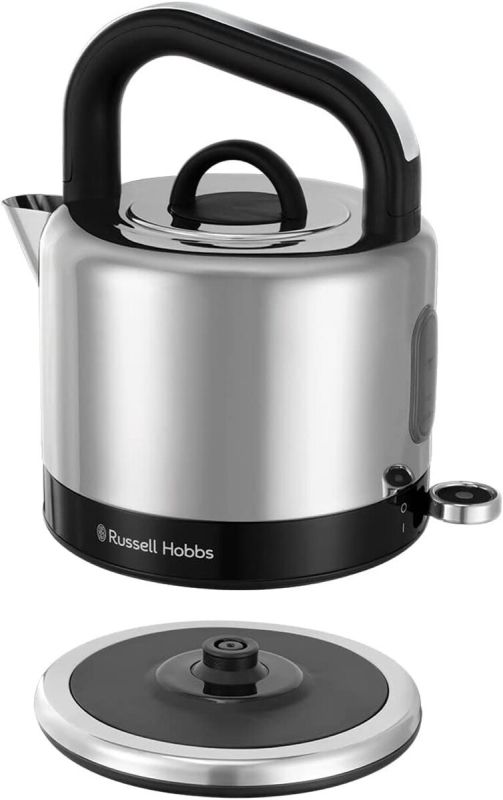 Электрочайник Russell Hobbs Distinctions Ocean 1.5л, Strix, металл, серебристо-черный