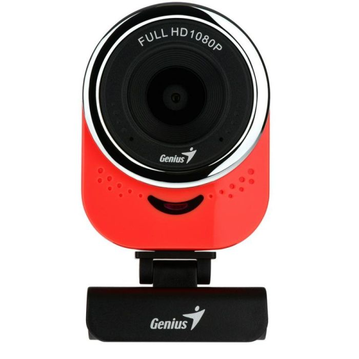Вебкамера Genius Qcam-6000, FullHD, 30fps, manual focus, красный