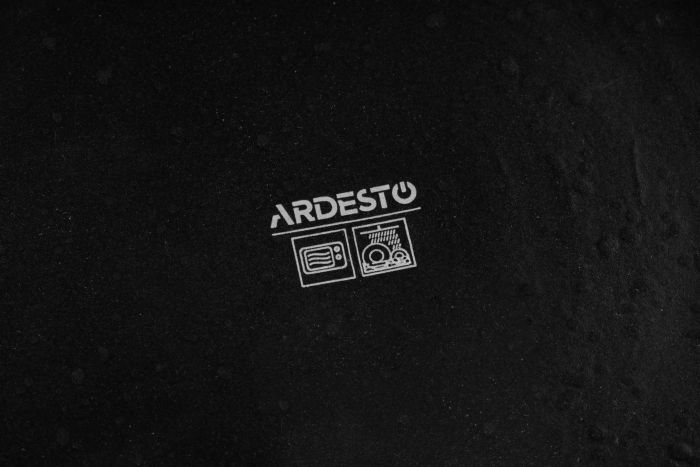Тарелка суповая Ardesto Trento, 21.5см, керамика, черный