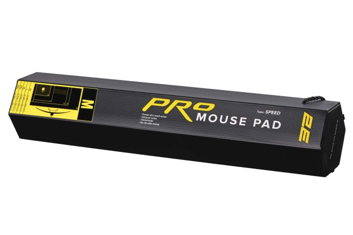 Игровая поверхность 2E GAMING PRO Speed, M (360x275x3мм), чёрный