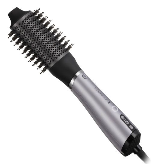 Фен-щетка Remington ProLuxe You Adaptive, 1000Вт, режимов-3, ионизиция, хол. обдув, керамика, серый