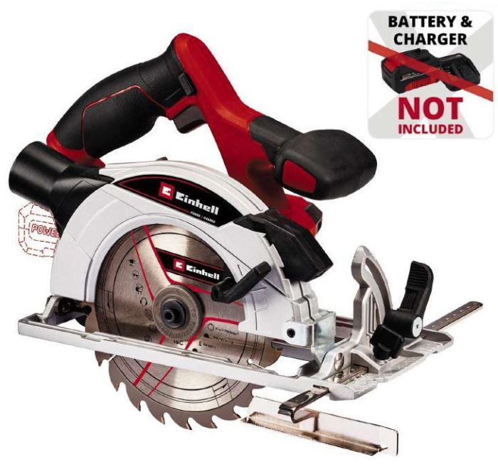 Пила дискова акумуляторна Einhell TE-CS 18/165-1LI - Solo PXC 18В 165х20мм 2.6кг без АКБ та ЗП