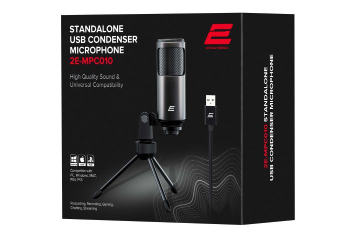 Микрофон для ПК 2Е MPC010, USB