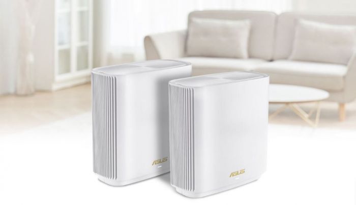 Система WiFi-Mesh ASUS ZenWiFi XT9 AX7800, 3xGE LAN, 1x2.5GE WAN, 1xUSB 3.2, 2 мод, білий