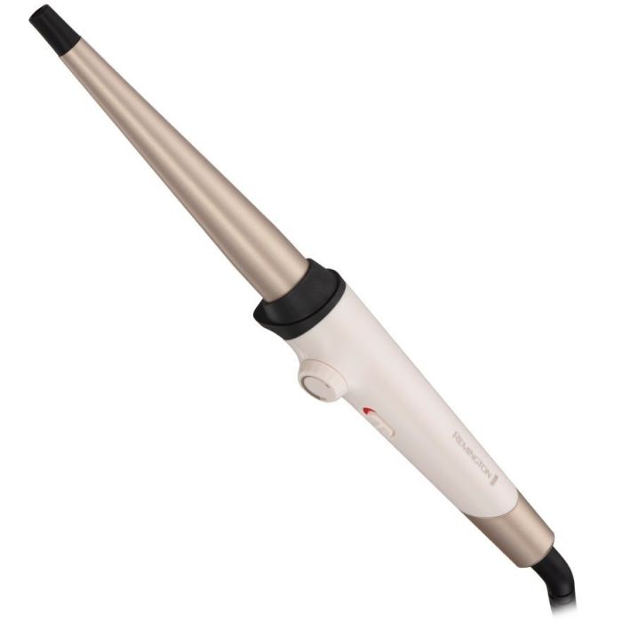 Плойка Remington Shea Soft конусная , 39Вт, D -13-25 mm, 130-200С, керамика, бело-золотой