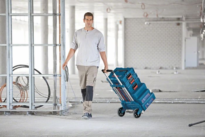Тележка грузовая Bosch универсальная, складная, алюминиевая, платформа 52.3х50.8см, до 125кг