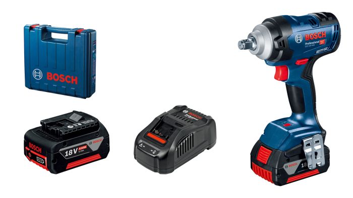 Гайковерт ударний Bosch Professional GDS 18V-400 18В 2х5.0А·год 2500об/хв 400Нм кейс 1.87кг