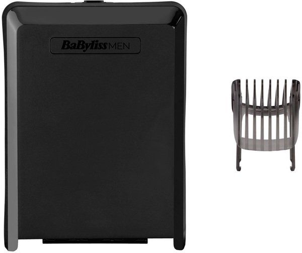 Машинка для стрижки  Babyliss, сеть+акум., вибрационный мотор, насадок-1, кейс, титан.напыл., серый