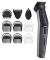 Набір для стрижки Babyliss, для бороди, вусів, голови, носа і тіла, акум., вібраційний мотор, насадок-9, сталь, сірий