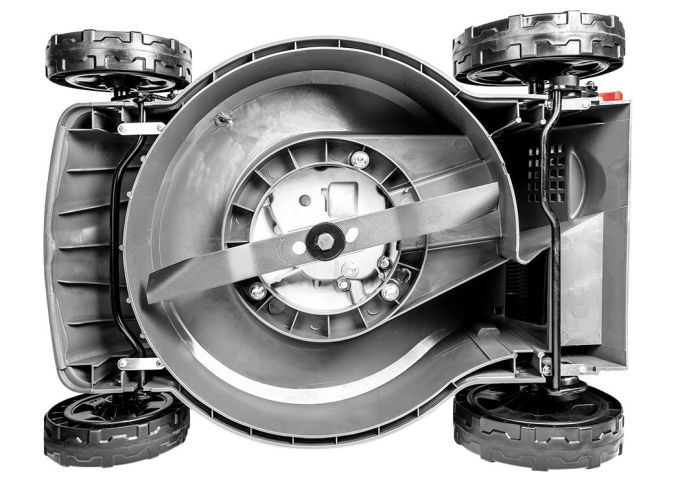 Газонокосилка бензиновая GRAPHITE 1.8л.с. 40см 45л 25-65мм 19.5кг