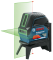 Нивелир лазерный Bosch GCL 2-15G, до 15м, ±0.3мм/м, +RM1+кейс, IP 54, зеленый луч
