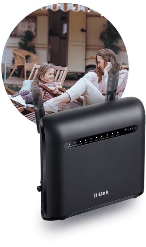 Маршрутизатор   AC1200, 4G/LTE, 4xGE LAN, 1xGE WAN, Слот для SIM-картки D-Link DWR-953V2