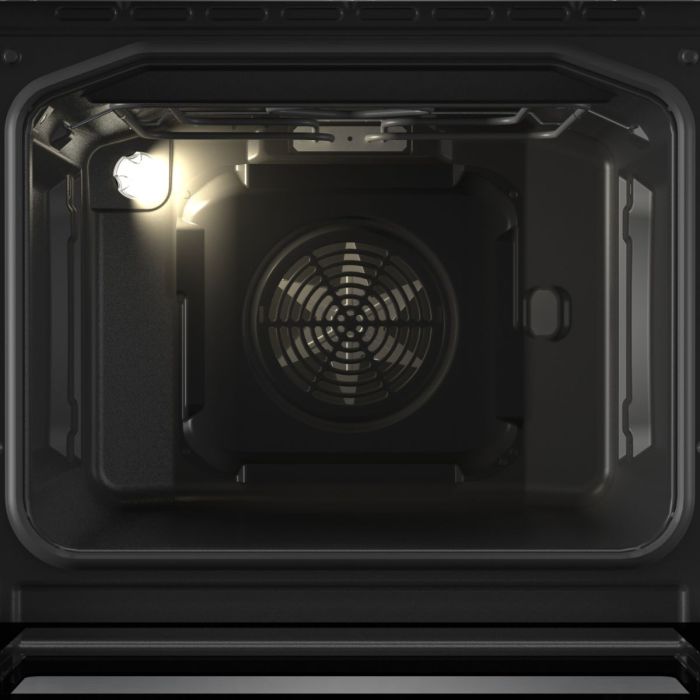 Плита Gorenje комби, 71л, 60x60см, дисплей,  эмалированные реш, программатор IconLed,нерж