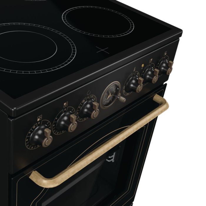 Плита Gorenje електрична склокерамічна, 70л, ExtraSteam, 50x60см, чорний