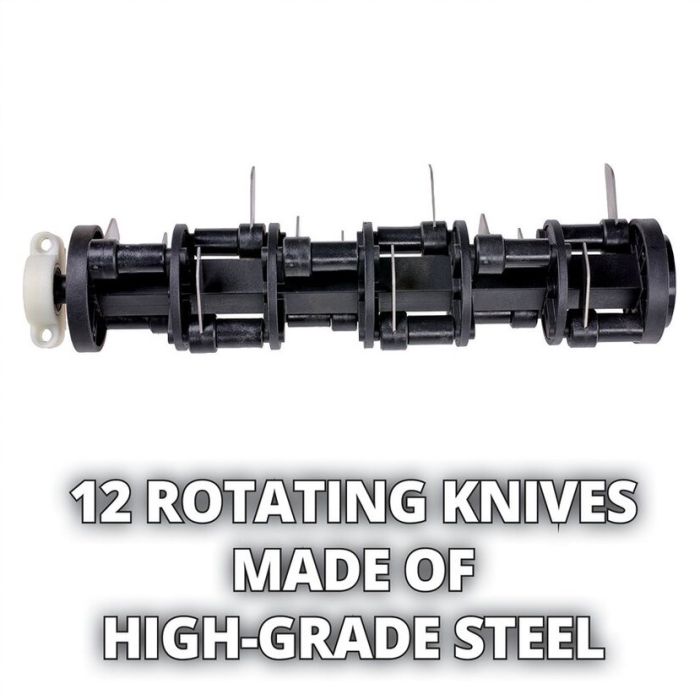 Аератор-скарифікатор акумуляторний Einhell GC-SC 18/28 Li-Solo 18В 28см ножі 12шт 6.65кг без АКБ та ЗП