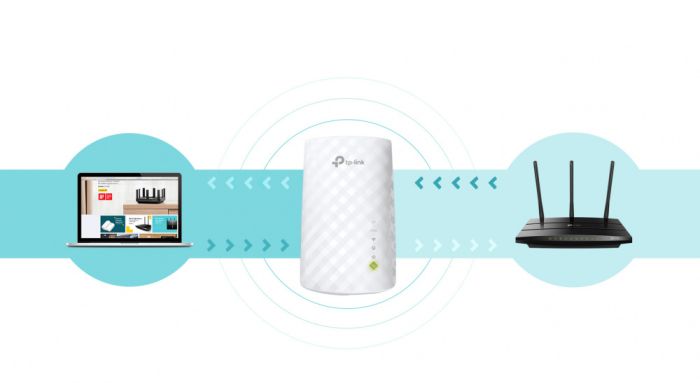 Расширитель покрытия WiFi TP-LINK  AC750, 1xFE LAN, MESH TP-Link RE220